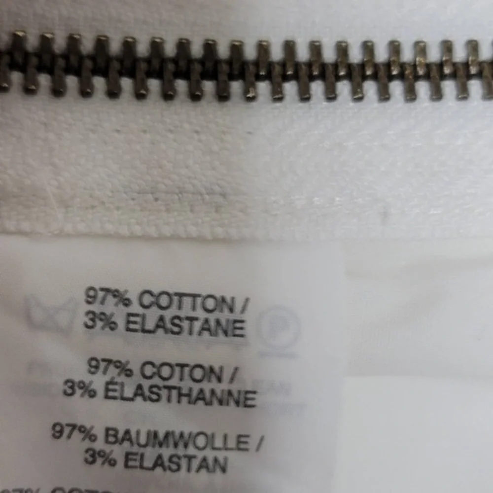 J Crew Sleeveless Beaded Tunic Top‎ 0 White Blue Stripe Side Zip Round Neck Boho